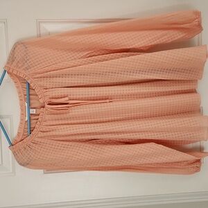 Ladies Blouse Size XL Lauren Conrad Peach